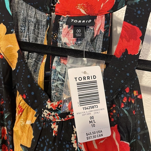 Torrid summer top, sz 00 - Picture 3 of 5